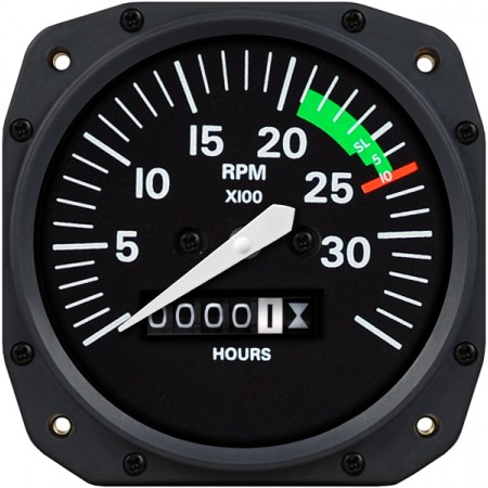 3 1/8 inch Cessna Mechanical Tachometer by Superior Labs SL 43010-13-H02