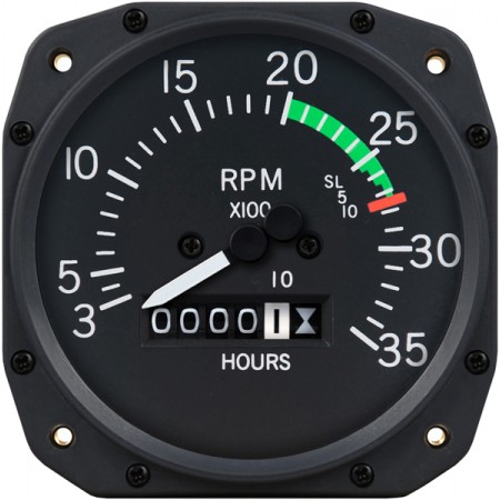 3 1/8 inch Cessna Mechanical Tachometer by Superior Labs SL 55004-14-N00