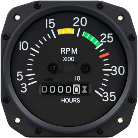 3 1/8 inch Cessna Mechanical Tachometer by Superior Labs SL 55006-13-N00