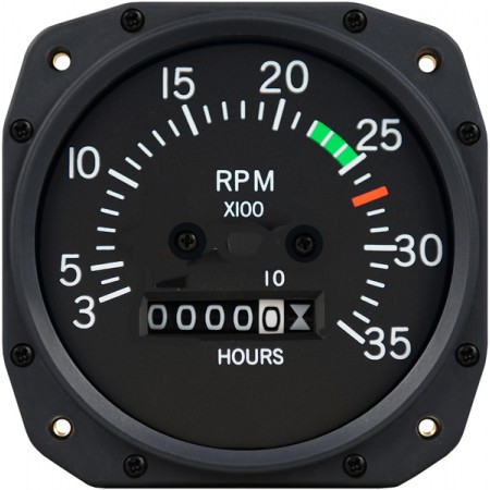 3 1/8 inch Cessna Mechanical Tachometer by Superior Labs SL 55008-13-N00