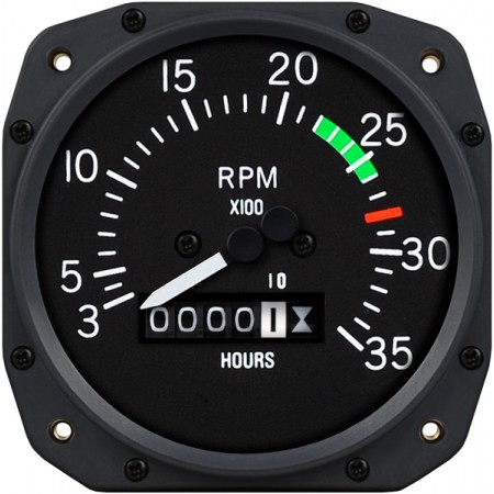 3 1/8 inch Cessna Mechanical Tachometer by Superior Labs SL 55010-13-N00