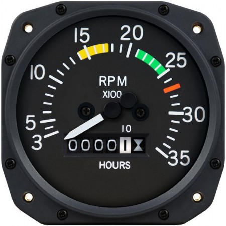 3 1/8 inch Cessna Mechanical Tachometer by Superior Labs SL 55011-13-N00
