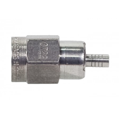 SMA CONNECTOR/Male, plug, 50 Ohms, crimp, straight, stainless steel. For use with RG-161, RG-179, RG-179A, RG-179B, RG-187, RG-187A.  