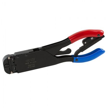 T-HEAD CRIMP TOOL/For use with 22-16 gauge wire PIDG red and blue colored terminals.  59170