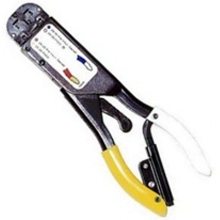 T-HEAD CRIMP TOOL/Yellow and white. For use with 26-24 gauge wire  59275