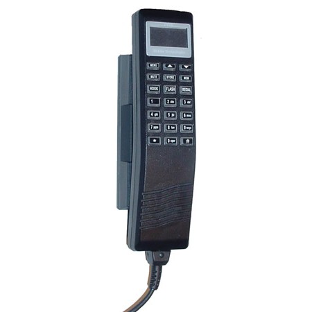 TELEPHONE HANDSET/Locking base, 2 wire analog handset with locking base, 6 ft coil cord with RJ11 connector  DT100-100